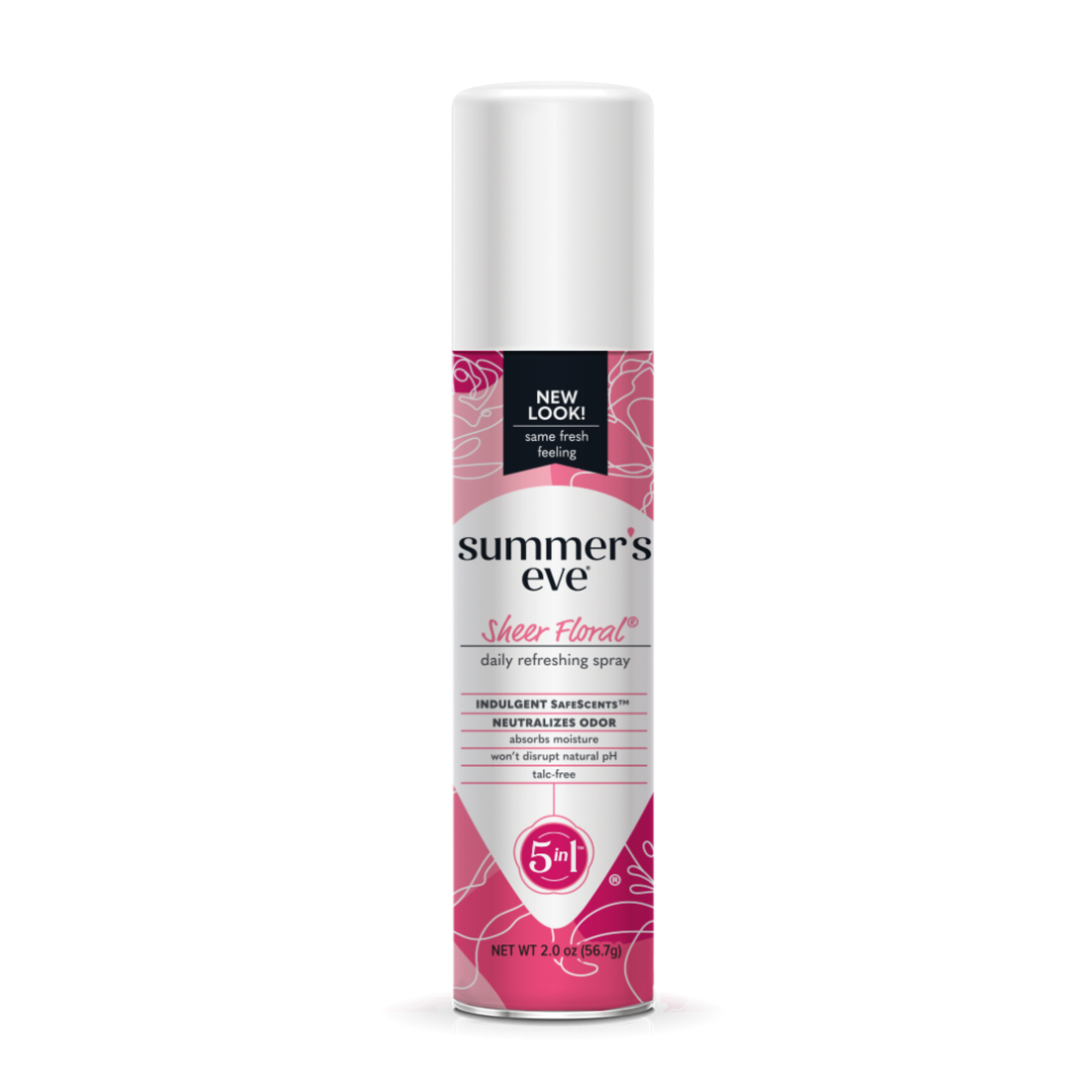 SUMMERS EVE SHEER FLORAL SPRAY RAFRAICHISSANT QUOTIDIEN 5 EN 1