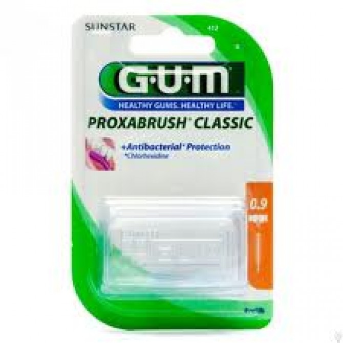 GUM RECHARGE BROSSETTES ULTRA FINES PAR 8 UNITES 0.9MM REF 412