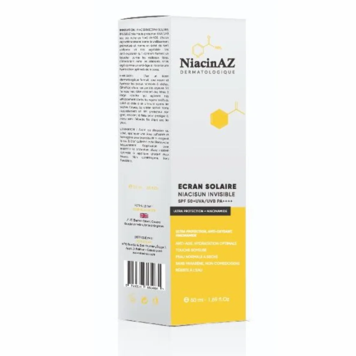 NIACINAZ ECRAN SOLAIRE NIACISUN INVISIBLE SPF 50+ 50 ML