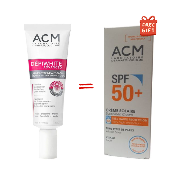 ACM OFFRE DEPIWHITE ADVANCED CREME INTENSIVE ANTI TACHES 40 ML + CREME SOLAIRE SPF 50+ 40 ML
