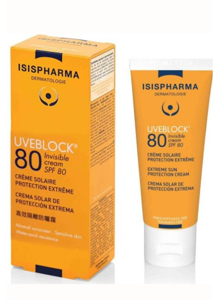 ISISPHARMA UVEBLOCK 80 CREME INVISIBLE 40 ML