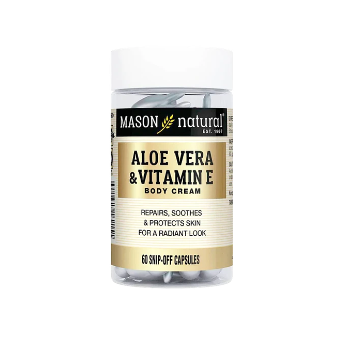 MASON NATURAL ALOE VERA ET VITAMINE E CREME CORPS 60 SNIP OFF CAPSULES