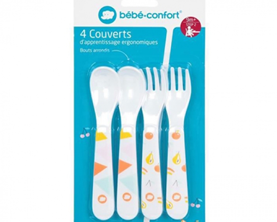 BEBE CONFORT 2 CUILLERES SILICONE DOUCES 4M+