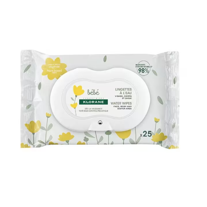 KLORANE BEBE LINGETTES NETTOYANTES DOUCES PACK DE 25