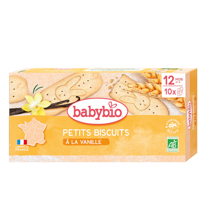 BABYBIO PETITS BISCUITS A LA VANILLE 12 MOIS + 10*2