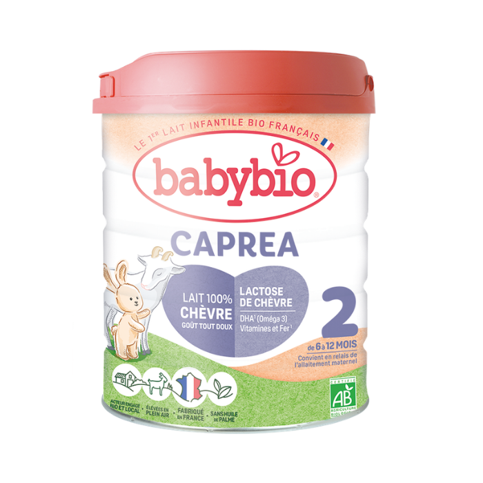 BABYBIO CAPREA 2 LAIT INFANTILE DE 6 A 12 MOIS