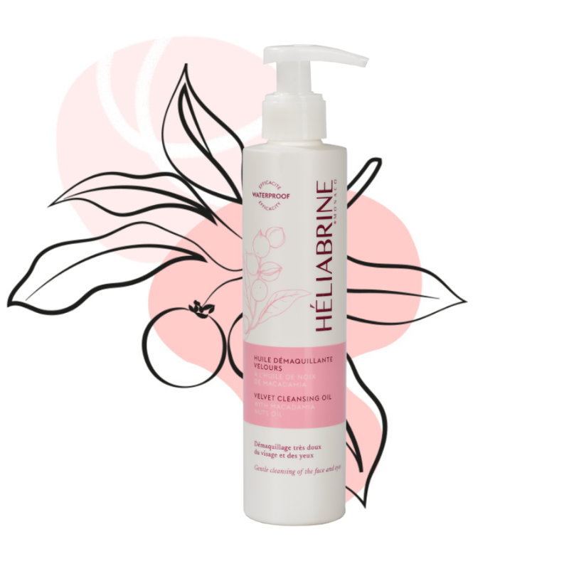 HELIABRINE VELVET HUILE DEMAQUILLANTE VELOURS TOUS TYPES DE PEAUX 200 ML