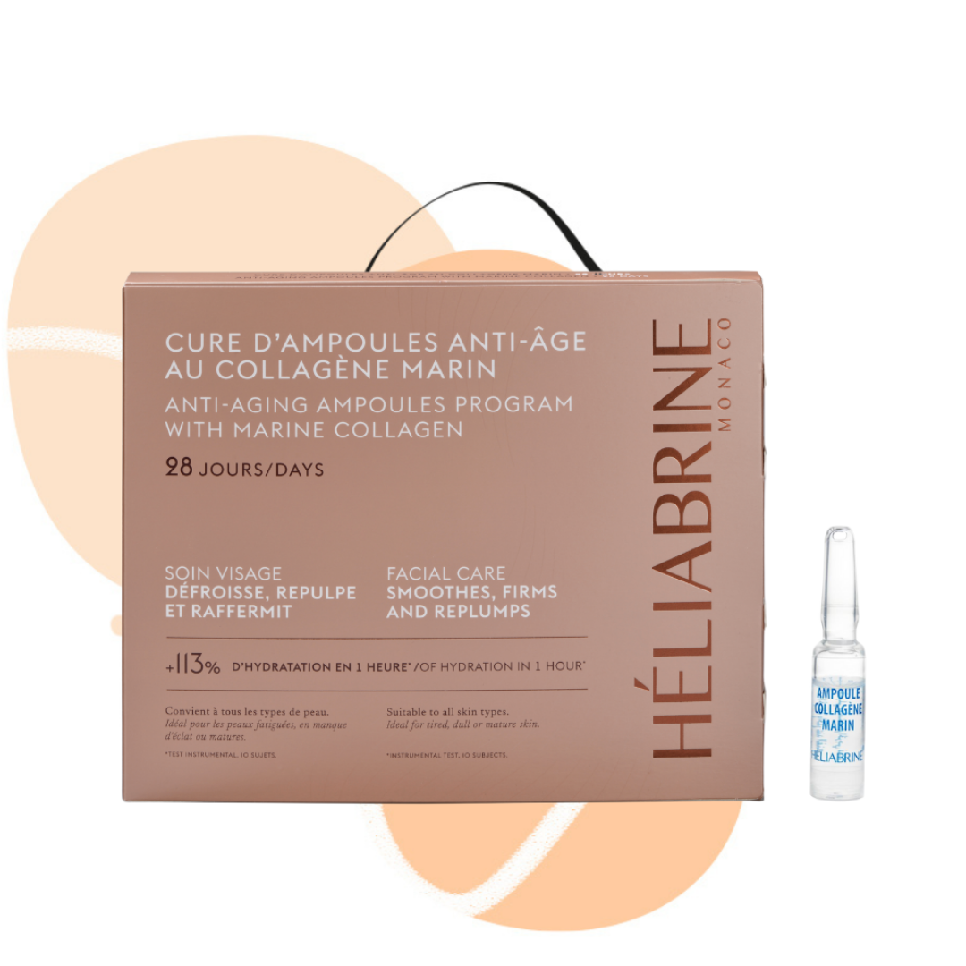 HELIABRINE AMPOULES AU COLLAGENE MARIN CURE ANTI AGE 28 JOURS