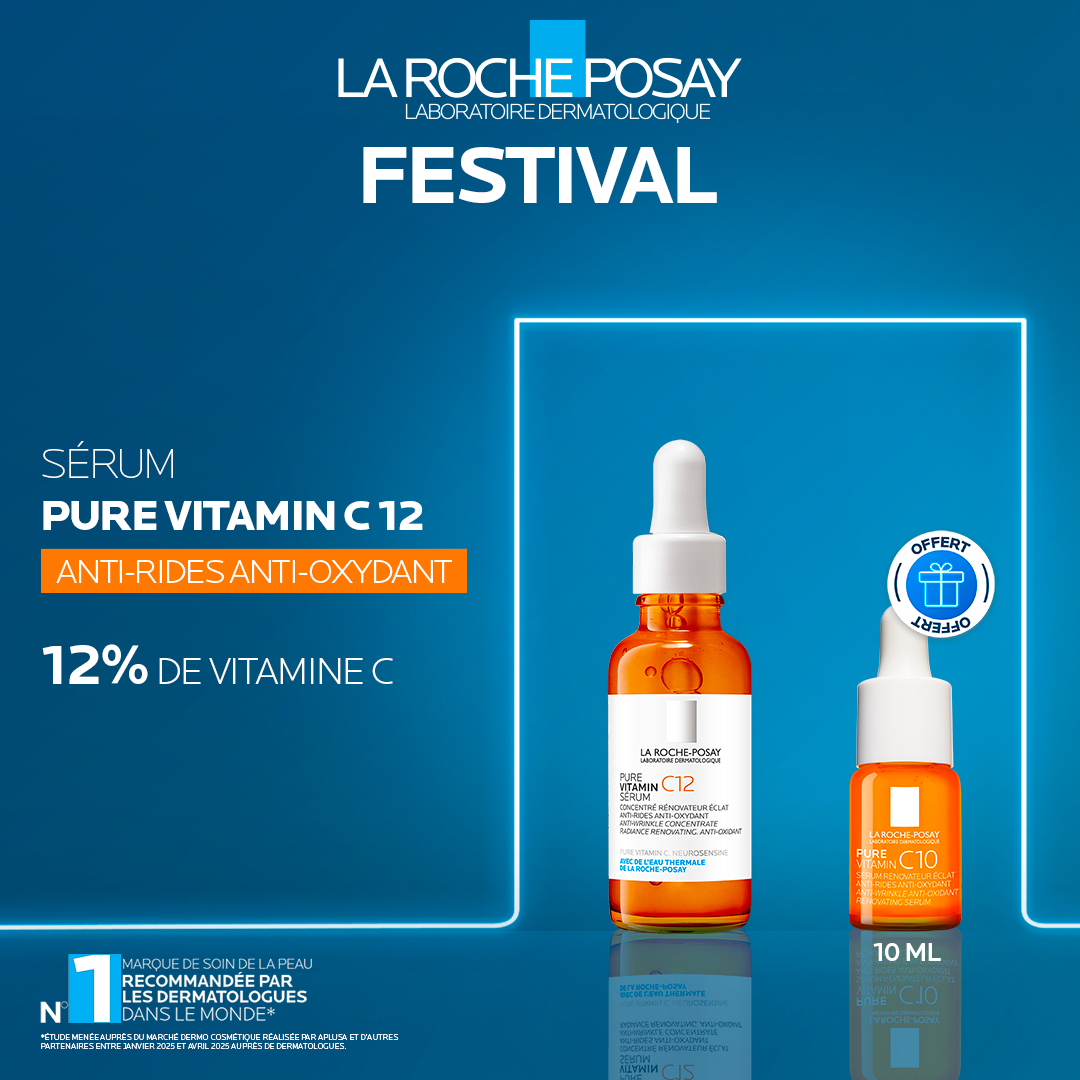 LA ROCHE POSAY OFFRE WEB PURE VITAMIN C12 SERUM 30 ML + SERUM VITC 10ML OFFERT