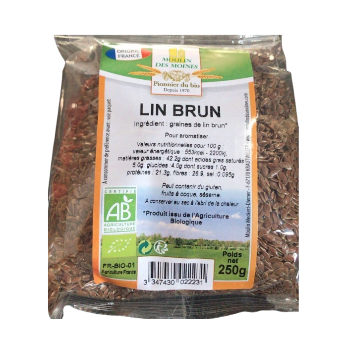 MOULIN DES MOINES LIN BRUN 250G
