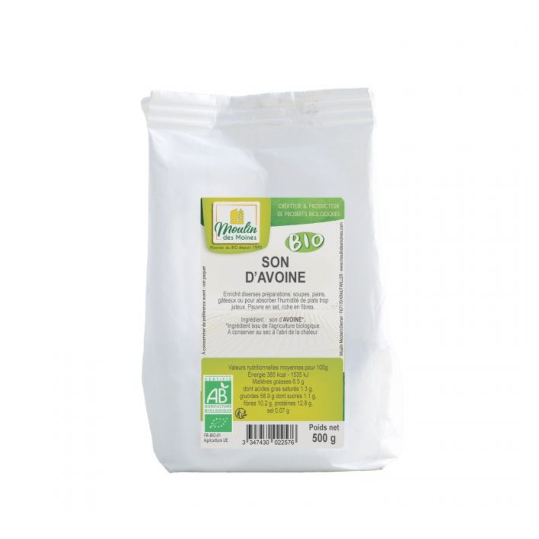 MOULIN DES MOINES SON D'AVOINE ALIMENTAIRE 500G