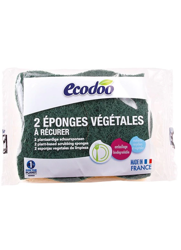ECODOO Éponges végétales à récurer x2