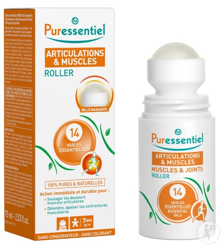 PURESSENTIEL ARTICULATIONS ET MUSCLES ROLLER 75 ML