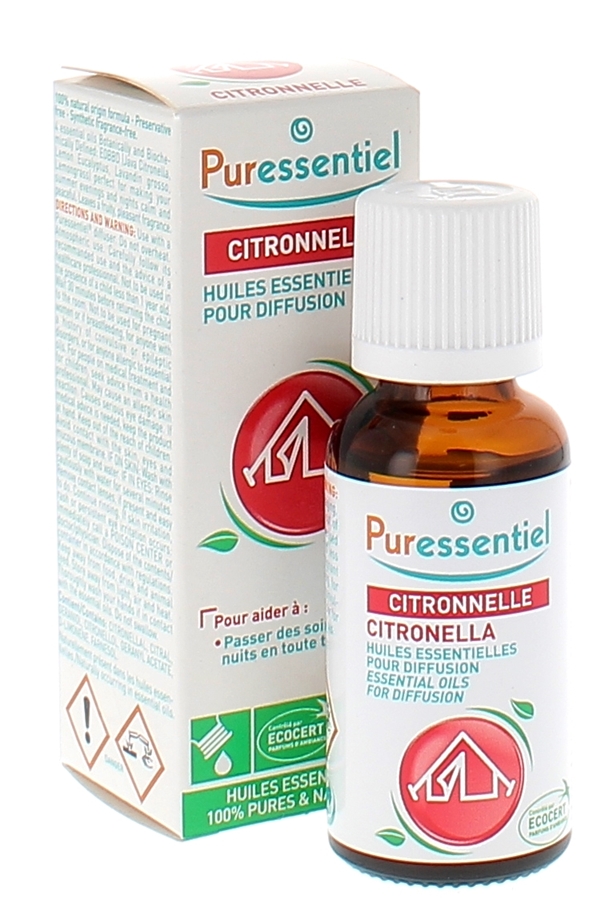 PURESSENTIEL HUILE ESSENTIELLE POUR DIFFUSION CITRONELLE 30 ML