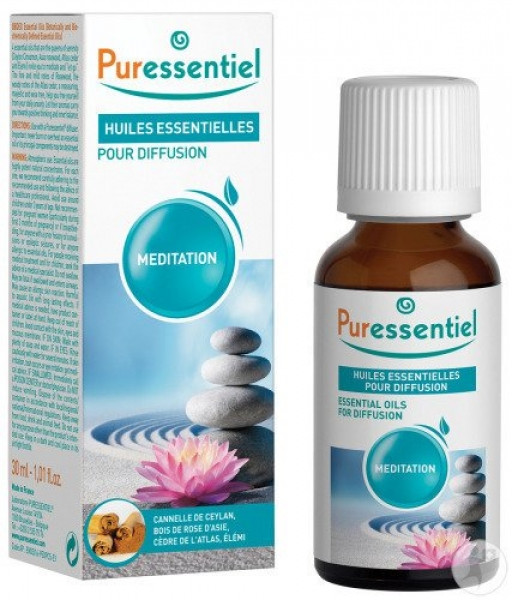 PURESSENTIEL HUILE ESSENTIELLE POUR DIFFUSION MEDITATION 30 ML