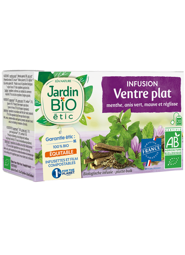 JARDIN BIO INFUSION VENTRE PLAT 20 SACHETS
