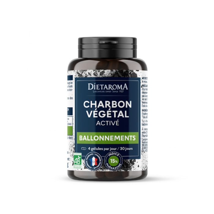 DIETAROMA CHARBON VEGETAL BIO 120 GELULES