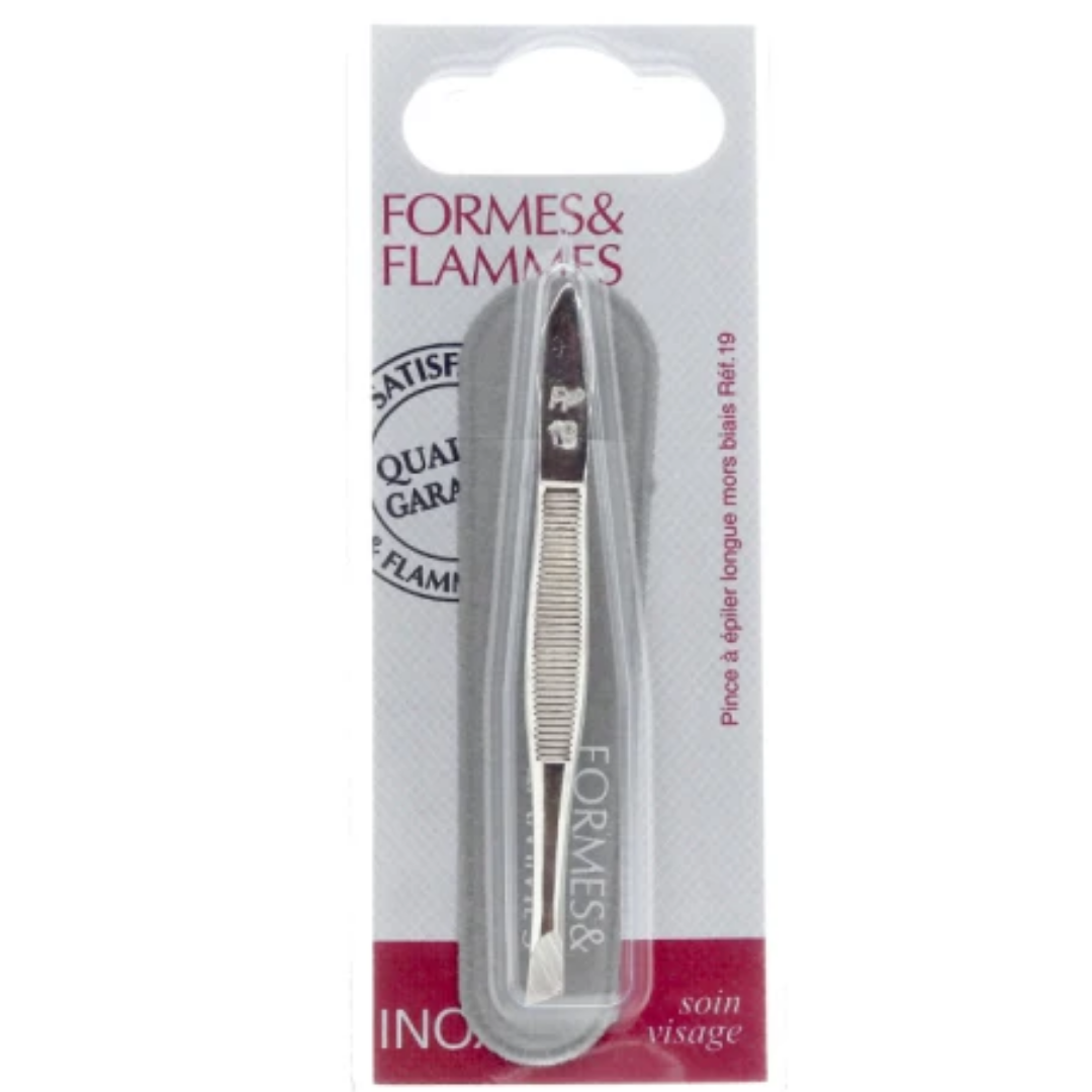 FORMES ET FLAMMES PINCE A EPILER LONGUE MORS BIAIS REF19