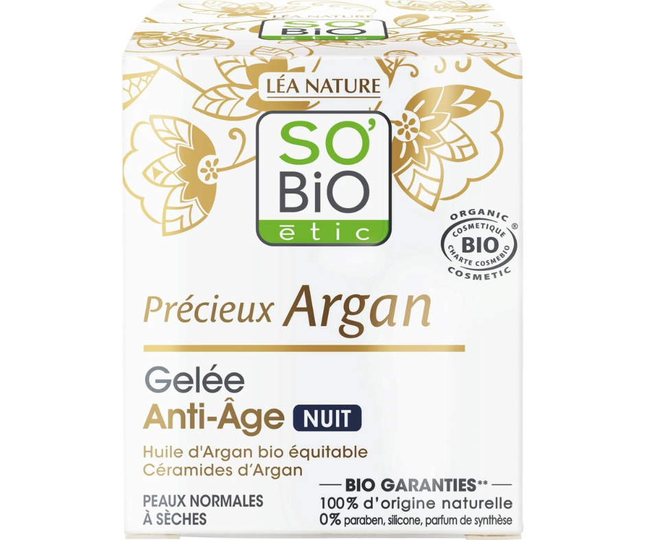 SO BIO GELEE ANTI AGE NUIT ARGAN 50 ML