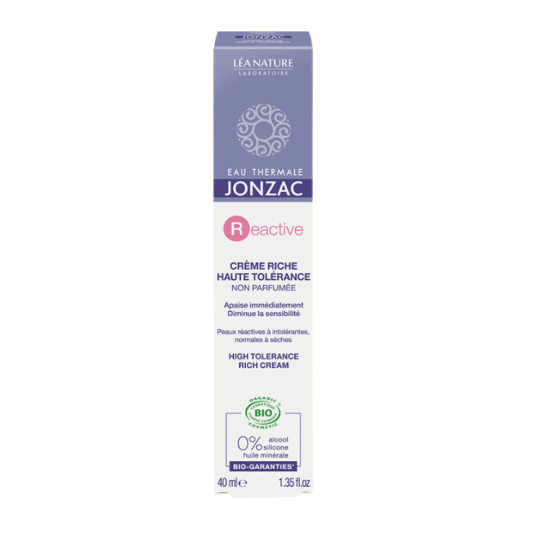 LEA NATURE EAU THERMALE JONZAC REACTIVE CREME RICHE HAUTE TOLERANCE 40 ML