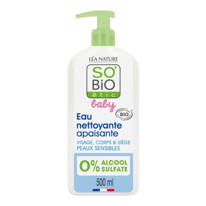 SO BIO BABY EAU NETTOYANTE APAISANTE 500 ML
