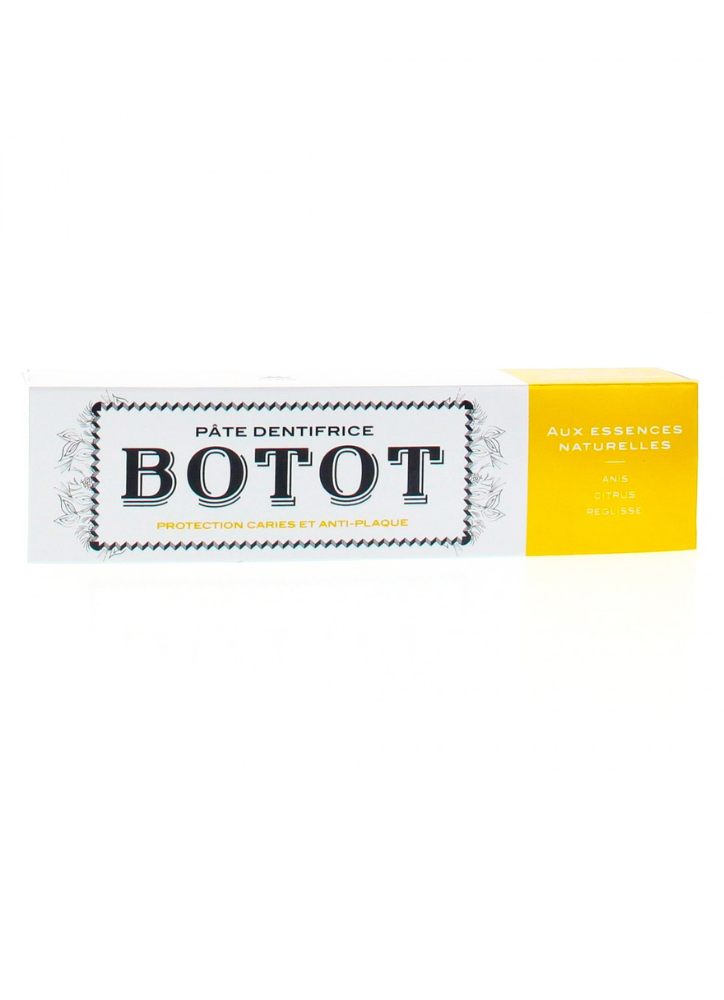 BOTOT DENTIFRICE JAUNE ANIS CITRUS REGLISE 75ML
