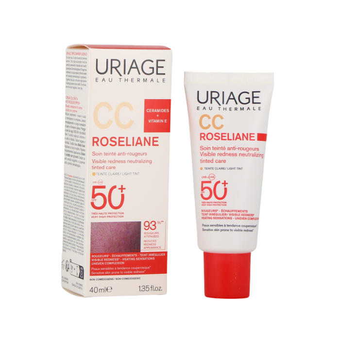 URIAGE ROSELIANE CC CREME SPF50+ TEINTE CLAIRE 40ML