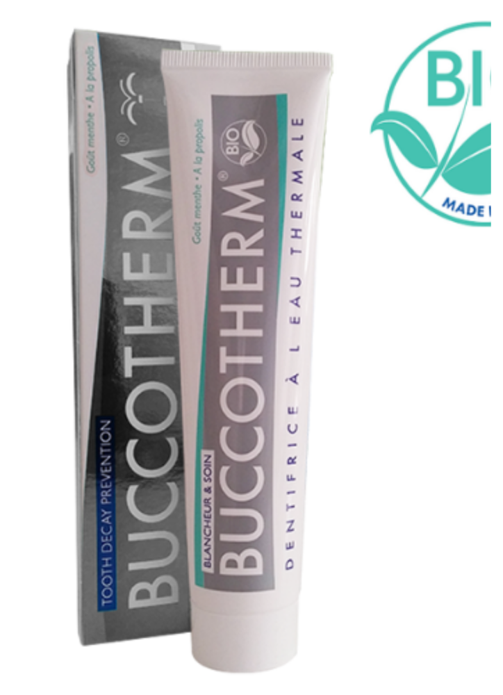 BUCCOTHERM DENTIFRICE BLANCHEUR ET SOIN GOUT MENTHE 75 ML