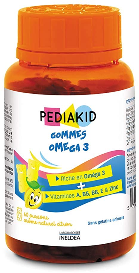 PEDIAKID Gommes Oméga 3/60 GOMMES