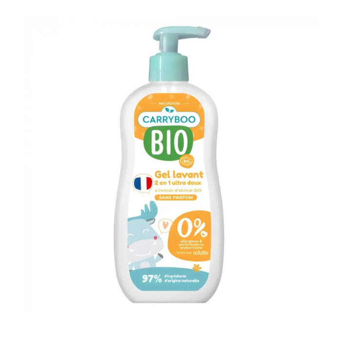 CARRYBOO BIO GEL LAVANT 2 EN 1 ULTRA DOUX 500ML