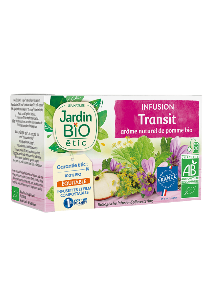 JARDIN BIO Infusion transit saveur pomme