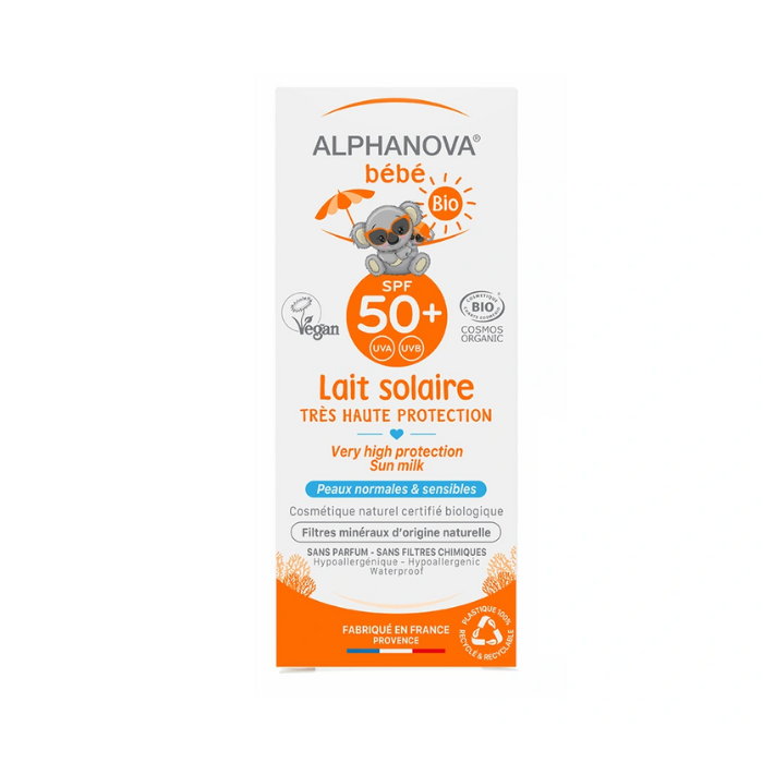 ALPHANOVA BEBE LAIT SOLAIRE SPF50+