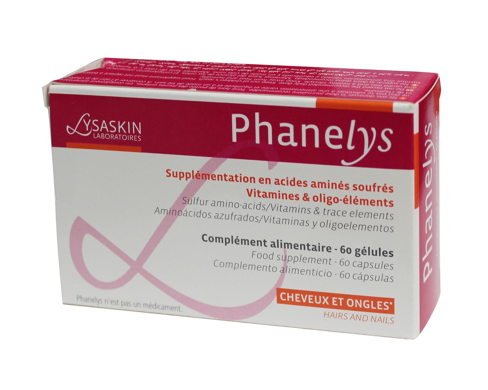 LYSASKIN PHANELYS COMPLEMENT ALIMENTAIRE POUR LES CHEVEUX