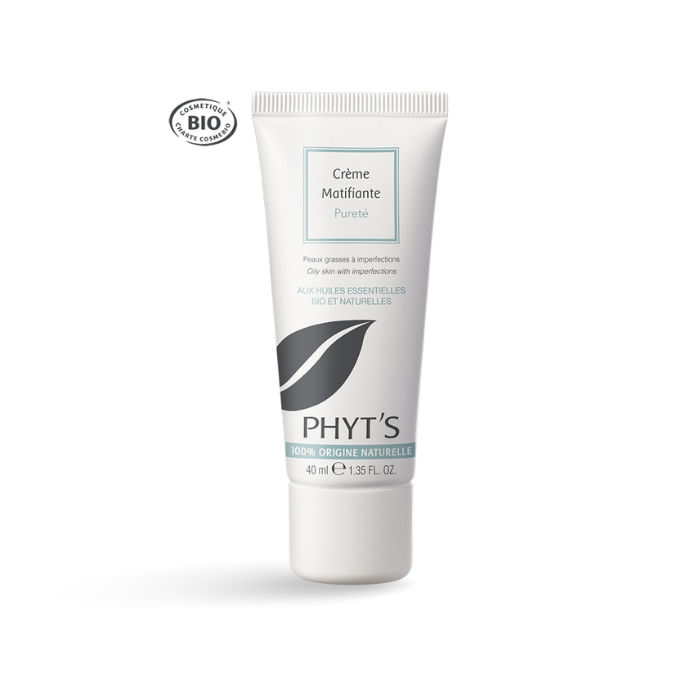 PHYTS PURETE CREME MATIFIANTE AUX HUILES ESSENTIELLES 40ML