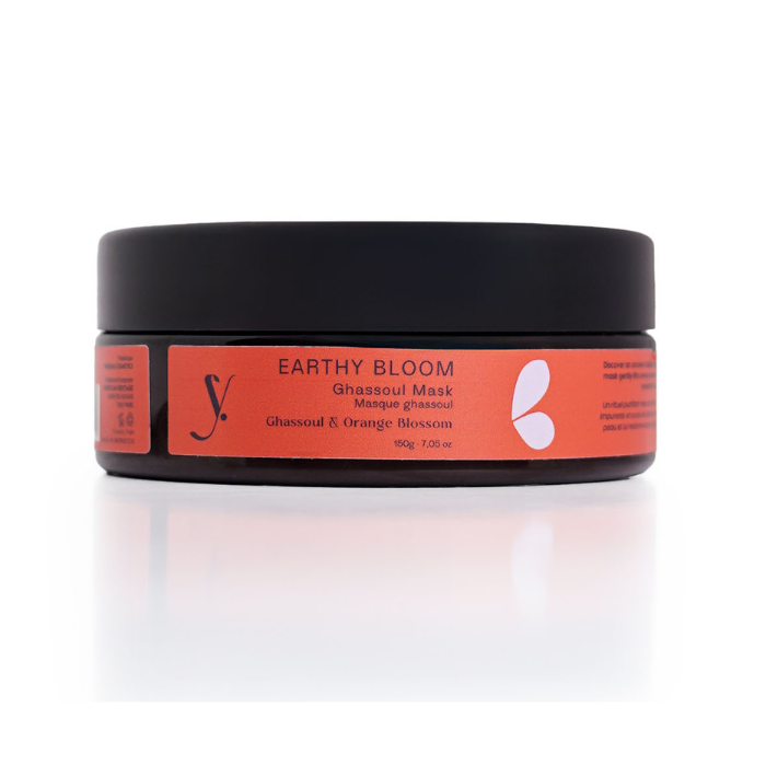 YAZINE EARTHY BLOOM MASQUE GHASSOUL A LA FLEUR D'ORANGER 150 G