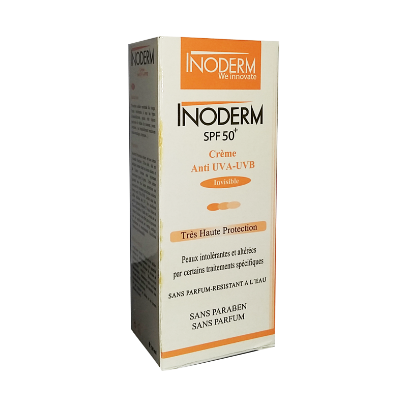 INODERM SPF 50+ CREME SOLAIRE TRES HAUTE PROTECTION INVISIBLE 50 ML