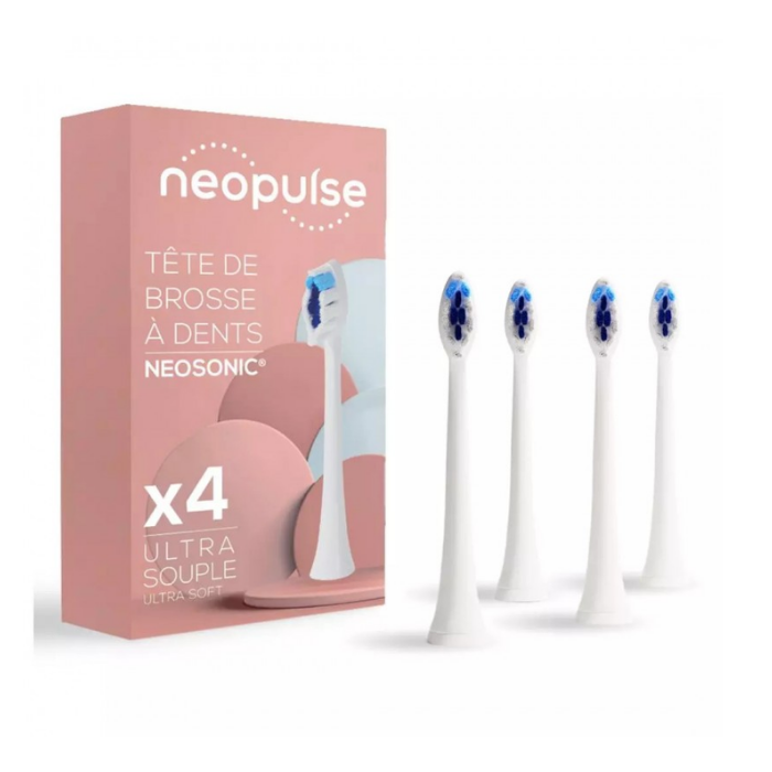 NEOPULSE TETE BROSSE A DENTS ELECTRIQUE NEOSONIC ULTRA SOUPLE X4