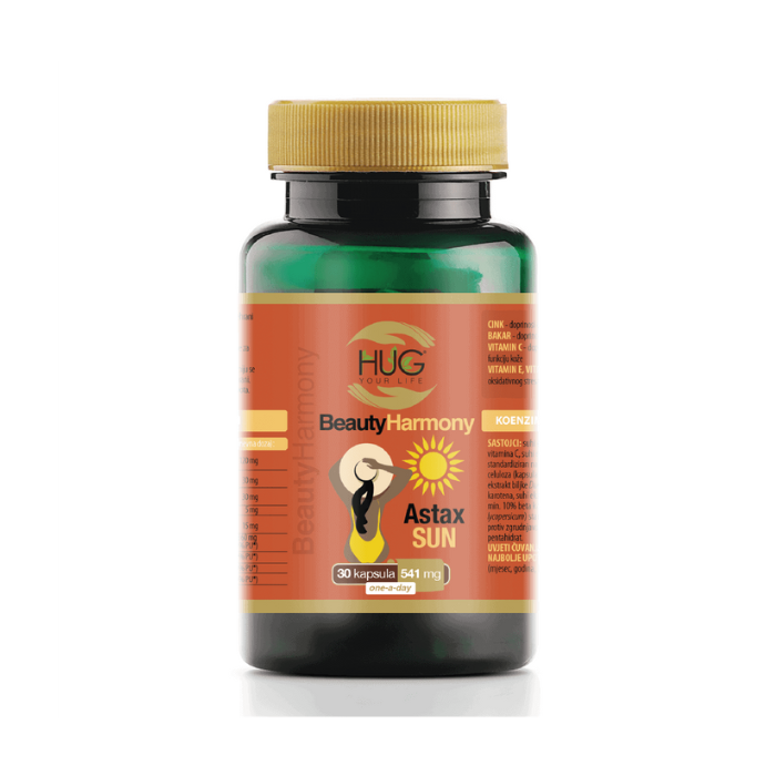 HUG BEAUTE HARMONIE ASTAX SOLEIL PROTECT 30 GELULES 541 MG