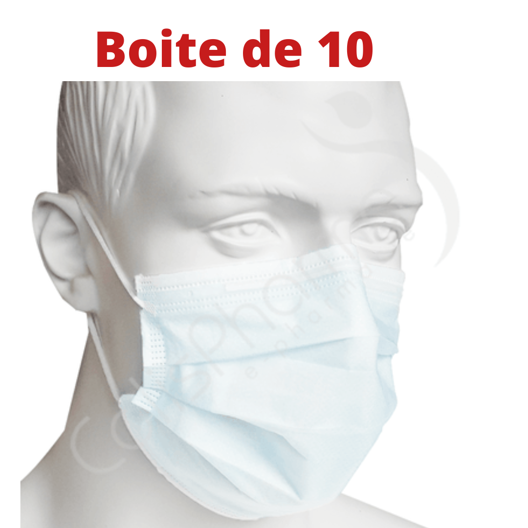 MASQUE DE PROTECTION BOITE DE 10