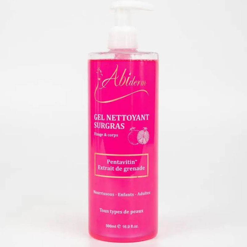 ABIDERM GEL NETTOYANT SURGRAS VISAGE ET CORPS 500 ML