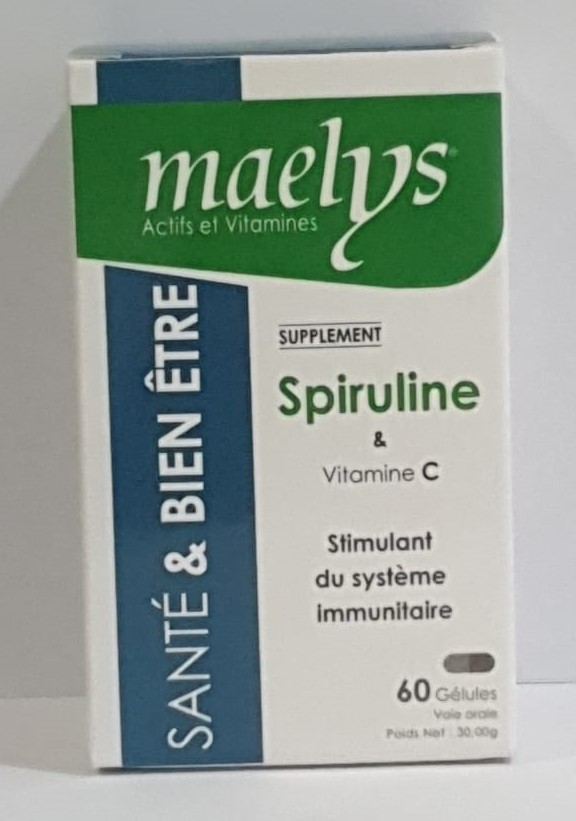 MAELYS SPIRULINE & VITAMINE C 60 GÉLULES
