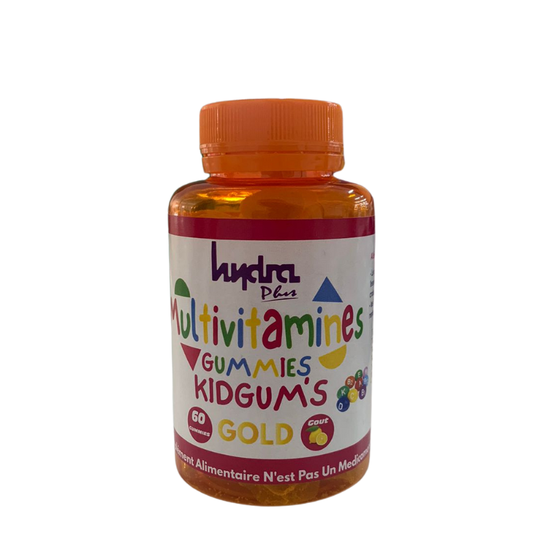 HYDRA PLUS MULTIVITAMINS GUMMIES KIDS GUMS GOLD 60 GUMMIES GOUT ORANGE