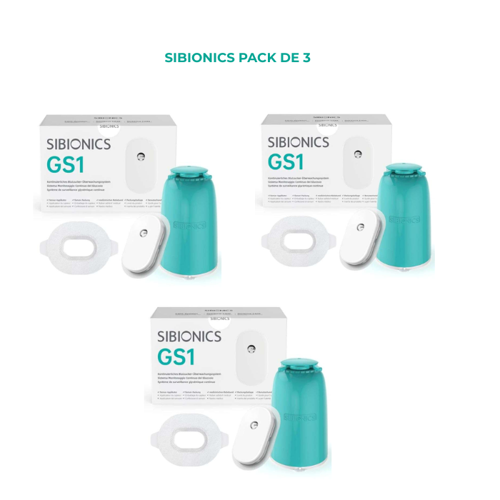 SIBIONICS GS1 GESTIONNAIRE DE DIABETE PACK DE 6