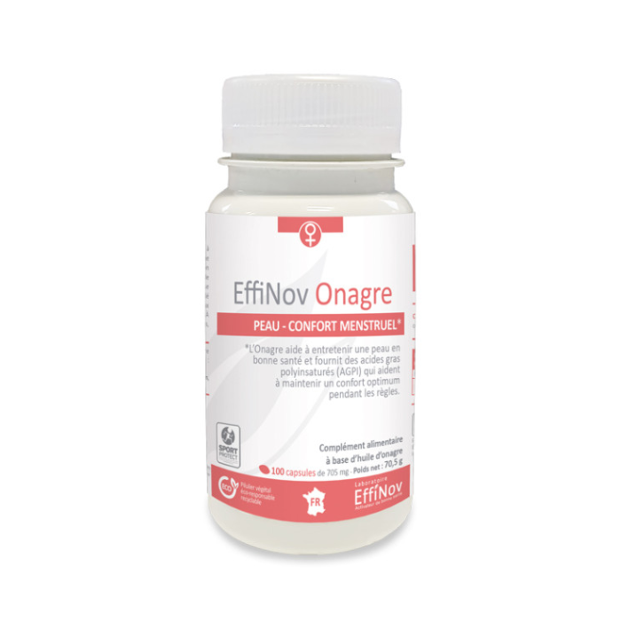 EFFINOV ONAGRE PEAU ET CONFORT MENSTRUEL 100 CAPSULES