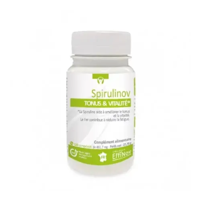 EFFINOV SPIRULINOV TONUS ET VITALITE 120 COMPRIMES