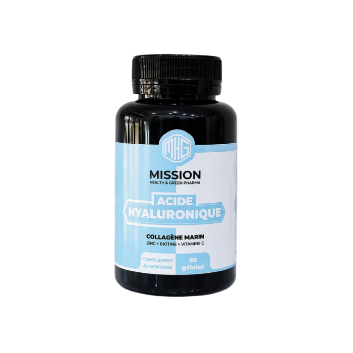 MISSION HEALTH AND GREEN PHARMA ACIDE HYALURONIQUE 60 GELULES