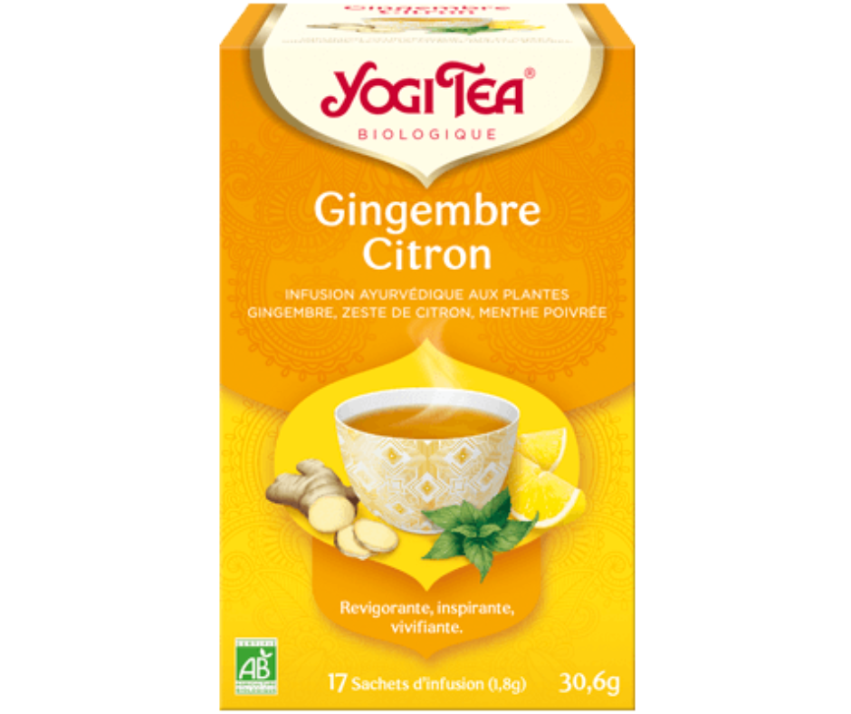 YOGI TEA GINGEMBRE CITRON 17 SACHETS