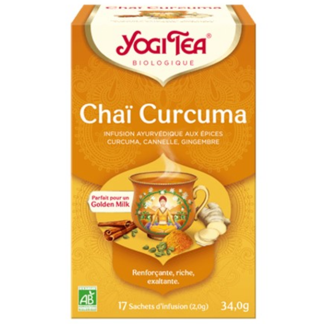 YOGI TEA CHAI CURCUMA 17 SACHETS