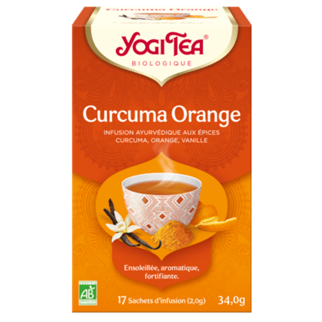 YOGI TEA CURCUMA ORANGE 17 SACHETS