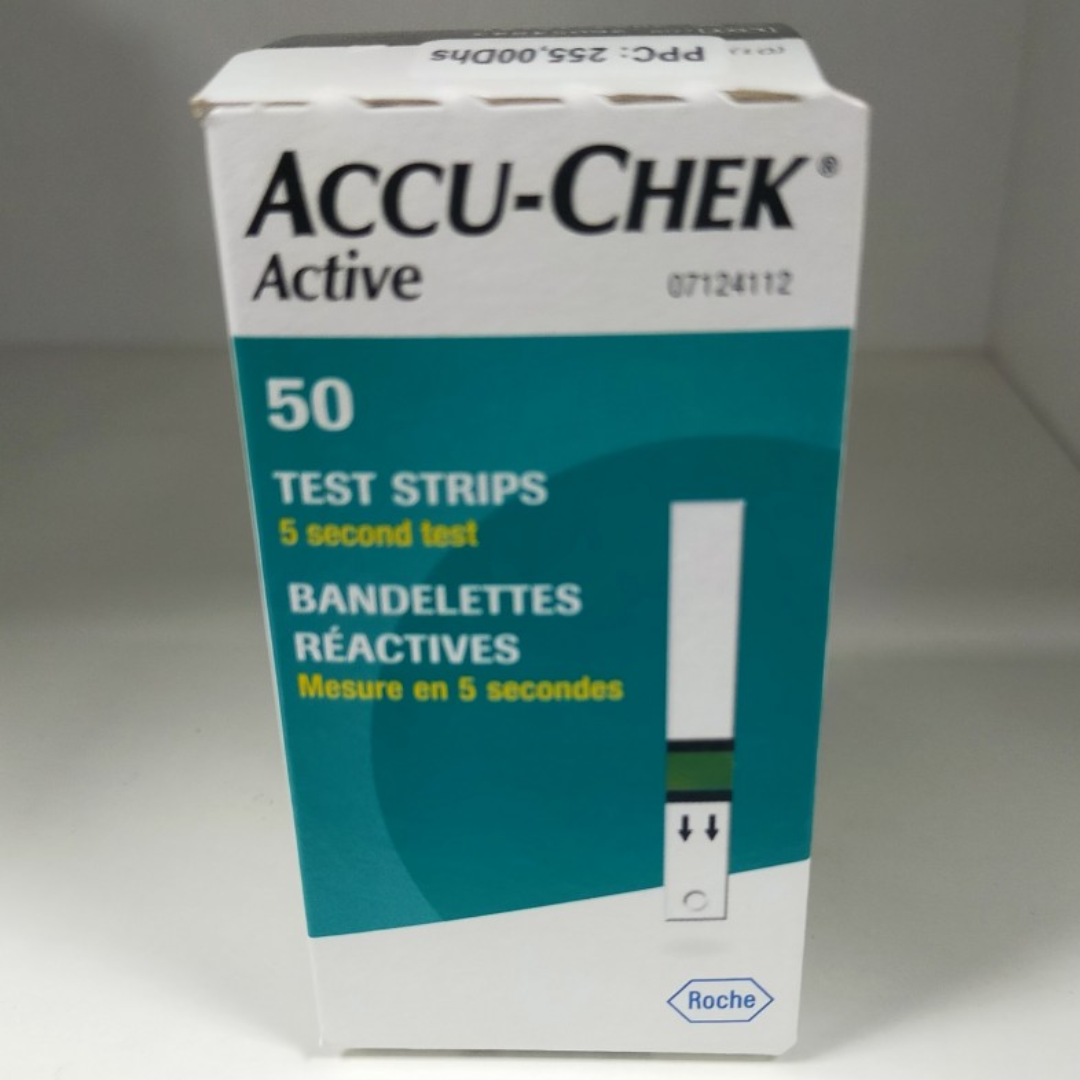 ACCU CHEK ACTIVE TEST RAPIDE GLYCEMIE 50 BANDELETTES